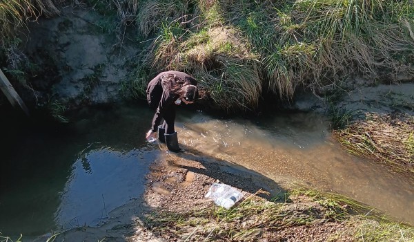 Water testing.